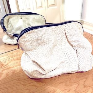 CC SKYE THE LUXE OLIVIA WHITE LEATHER SATCHEL